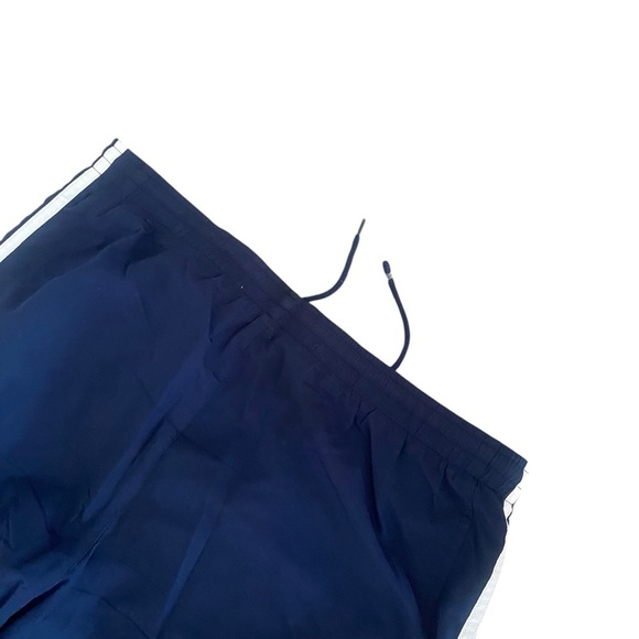 Vintage Adidas Three Stripe Navy Track Pant Zippered Open Hem Size Women’s Small - Picture 12 of 12